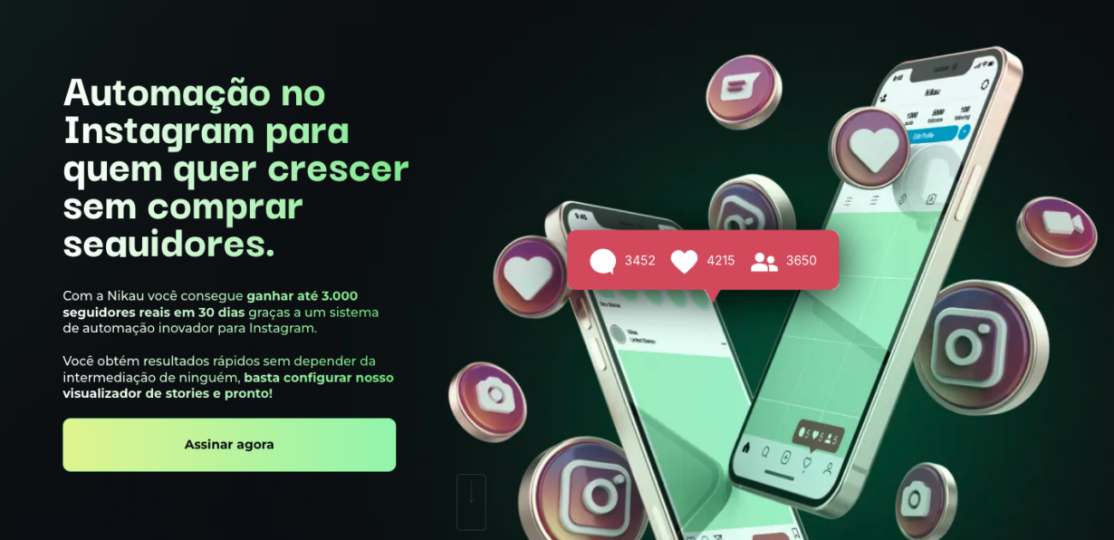 capa blog nikau automação instagram ganhar seguidores